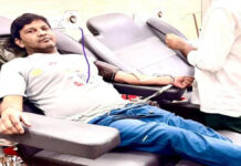 सेवादार धर्मेंद्र इन्सां ने 87वीं बार किया रक्तदान
