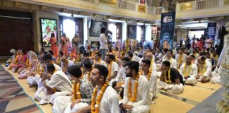 गुप्त वृन्दावन धाम में विश्वगुरु श्रील प्रभुपाद आश्रय समारोह