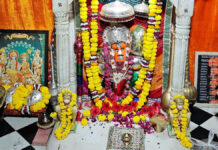 हाथोज धाम में सजी सीताराम और बालाजी महाराज की झांकी