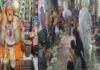 विजय वीर हनुमान मंदिर में कन्या पूजन कर कराया कन्या भोज