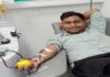 लीवर ट्रांसप्लांट मरीज के लिए मोहित इन्सां ने दान की प्लेटलेट्स
