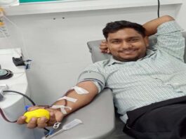 लीवर ट्रांसप्लांट मरीज के लिए मोहित इन्सां ने दान की प्लेटलेट्स
