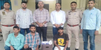 मजदूरी के 1200 रुपए के विवाद में हत्या के प्रयास के तीन इनामी आरोपी गिरफ्तार