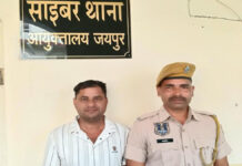निवेश के नाम पर 15 लाख की साइबर ठगी करने वाला सीकर से आरोपी गिरफ्तार