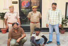 रोडियम पॉलिश की दुकान में नकबजनी करने वाला इनामी चोर गिरफ्तार