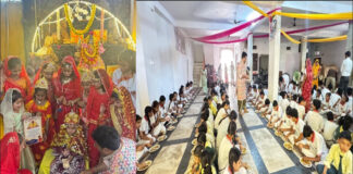 शिव-शक्ति की आराधना का अनूठा संगम:गीता गायत्री मंदिर में 1100 से अधिक कन्याओं और बटुकों का भव्य पूजन