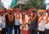 27 दिवसीय वैष्णो देवी पदयात्रा कर जयपुर लौटे श्रद्धालुओं का भव्य स्वागत
