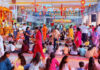 स्वामी सर्वानंद महाराज के जन्मोत्सव पर 130 कन्याओं का पूजन Worship of 130 young girls on the occasion of Swami Sarvanand Maharaj’s birth anniversary