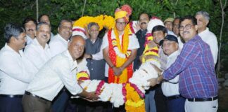 महापौर सुनील कोठारी का ज्वेलर्स एसोसिएशन ने किया भव्य स्वागत Jewellers' Association accords grand welcome to Mayor Sunil Kothari.