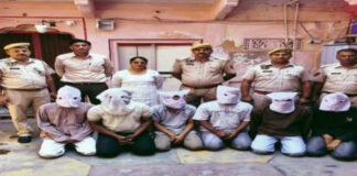 कार रोककर मारपीट कर सोने की चेन और चांदी का ब्रेसलेट लूटने वाले छह बदमाश गिरफ्तार