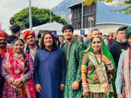 स्विट्जरलैंड में रहीस भारती और धोद ग्रुप ने लहराया राजस्थान की लोक संस्कृति का परचम