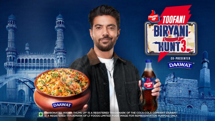 thumsu Thums Up's Toofani Biryani Hunt Season 3 will discover India's best hidden biryanis.