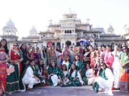 रामनिवास बाग में हुआ डांडिया महोत्सव के रिहर्सल का आगाज