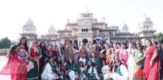 रामनिवास बाग में हुआ डांडिया महोत्सव के रिहर्सल का आगाज