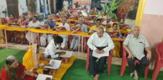 श्री लक्ष्मीनारायण मंदिर में 32वां नवान्ह पारायण महोत्सव शुरू 32nd Navanha Parayan Festival begins at Shri Lakshminarayan Temple.