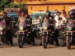 नशे के खिलाफ राष्ट्रीय मोटरसाइकिल रैली पहुंची आमेर: पुष्पवृष्टि और तिलक लगाकर किया स्वागत National motorcycle rally against drug abuse reaches Amer